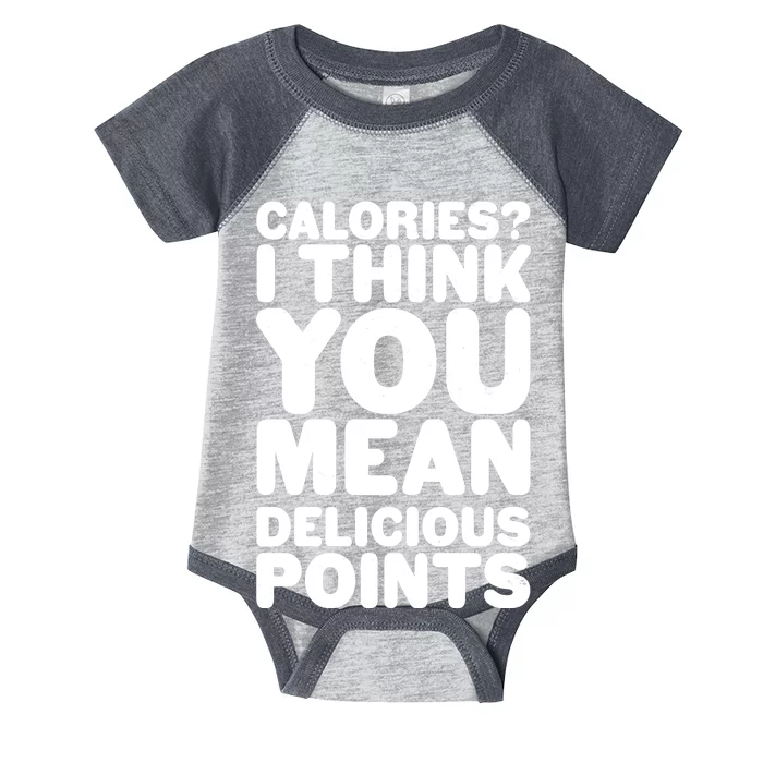 Calories? I Think You Mean Delicious Points Infant Baby Jersey Bodysuit