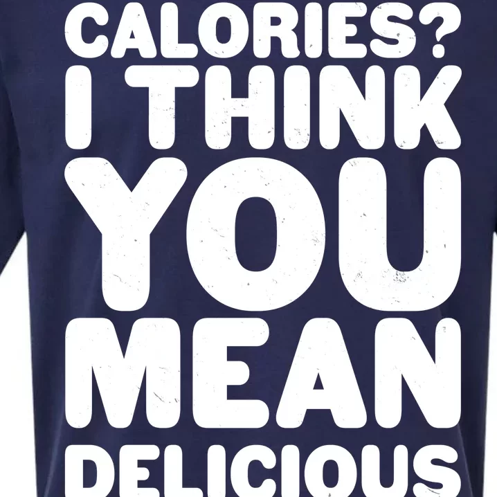 Calories? I Think You Mean Delicious Points Sueded Cloud Jersey T-Shirt