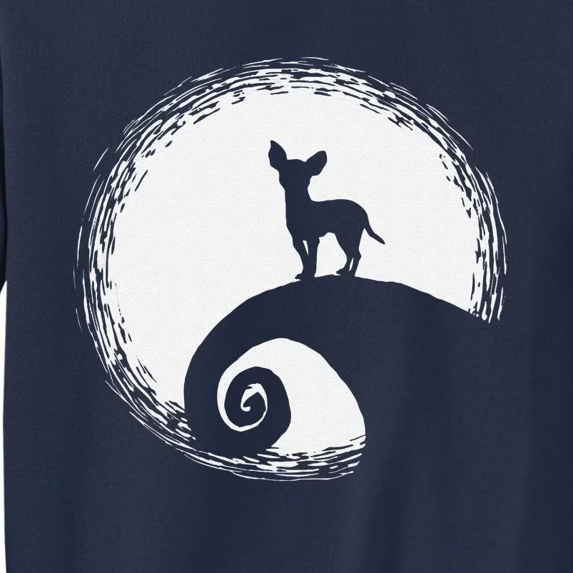 Chihuahua And Moon Halloween Funny For Dog Lover Sweatshirt