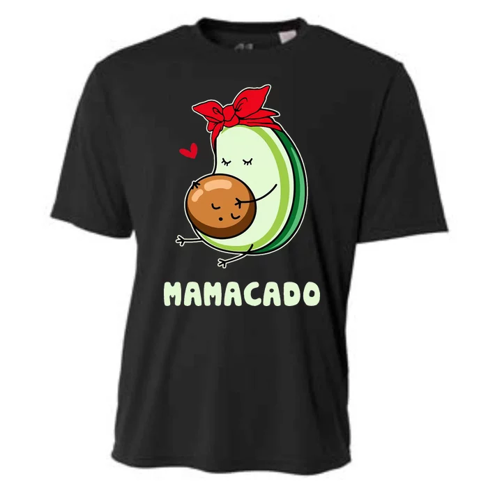 Cute Avocado Mamacado Tee Avocado Mama Avocado Mom Cooling Performance Crew T-Shirt