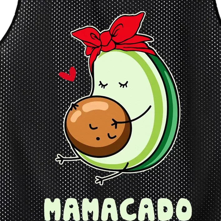 Cute Avocado Mamacado Tee Avocado Mama Avocado Mom Mesh Reversible Basketball Jersey Tank