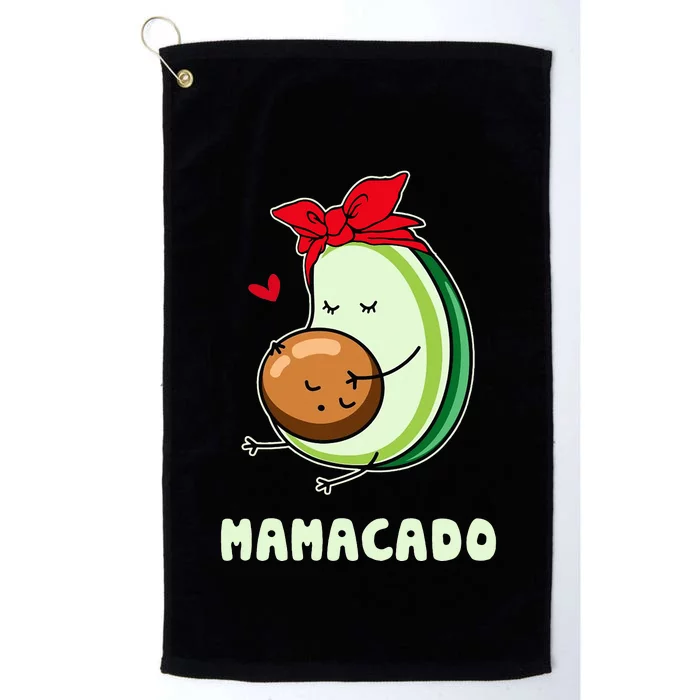 Cute Avocado Mamacado Tee Avocado Mama Avocado Mom Platinum Collection Golf Towel