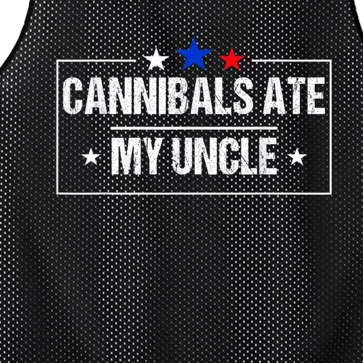 Cannibals Ate My Uncle Joe Biden Saying Funny Trump 2024 Mesh Reversible Basketball Jersey Tank