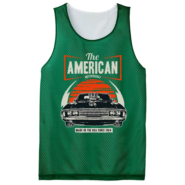 Classic American Muscle Cars Novelty Mesh Reversible Basketball Jersey Tank