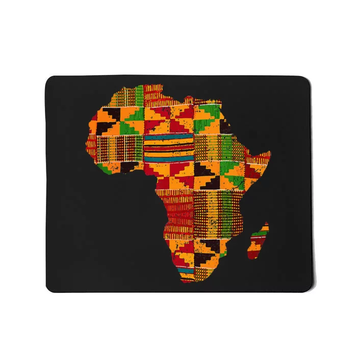 Cool Africa Map Kente Cloth Gift For African Lover Mousepad