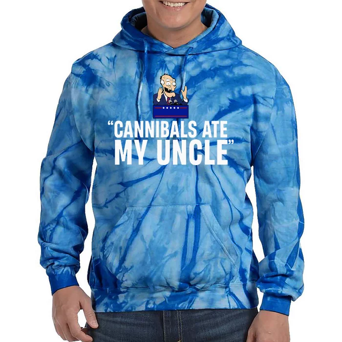 Cannibals Ate My Uncle Biden Trump Tie Dye Hoodie