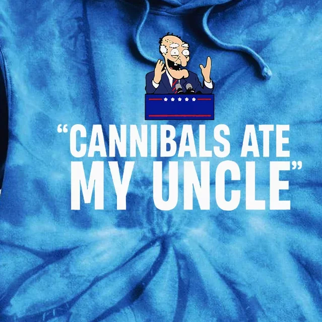 Cannibals Ate My Uncle Biden Trump Tie Dye Hoodie