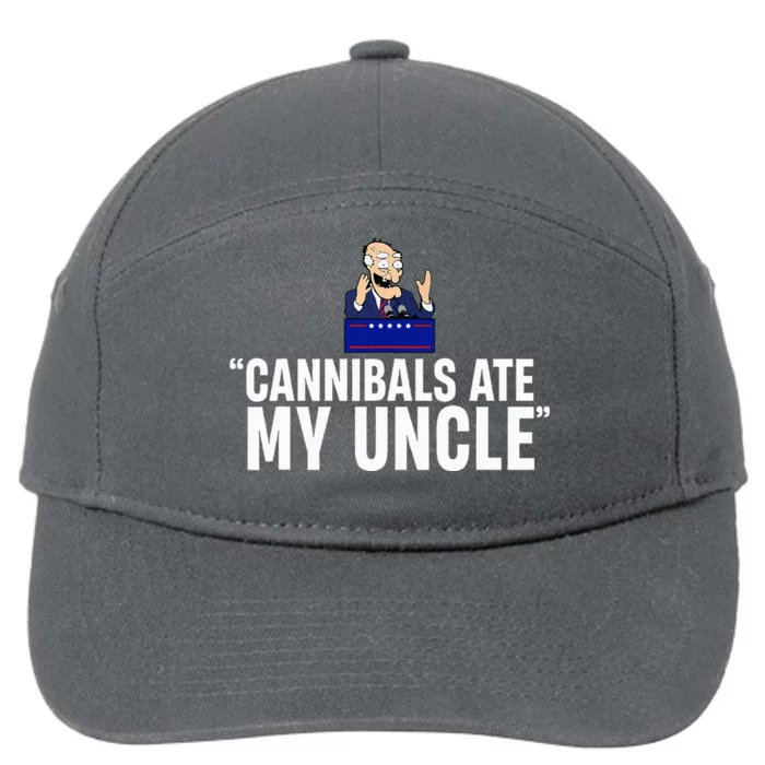 Cannibals Ate My Uncle Biden Trump 7-Panel Snapback Hat