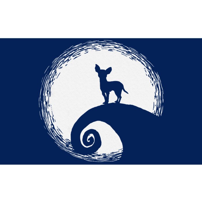 Chihuahua And Moon Funny Halloween For Dog Lover Gift Bumper Sticker