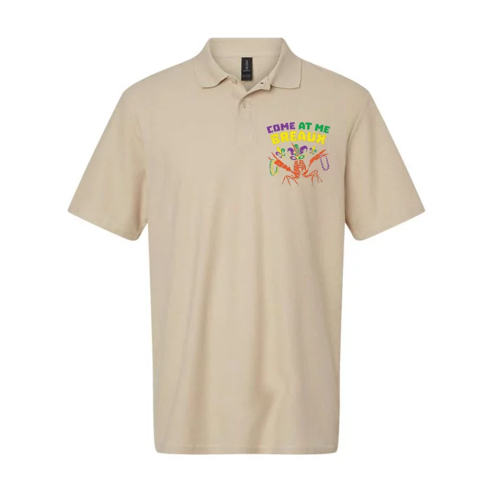 Come At Me Breaux Crawfish Beads Funny Mardi Gras Carnival (1) Softstyle Adult Sport Polo