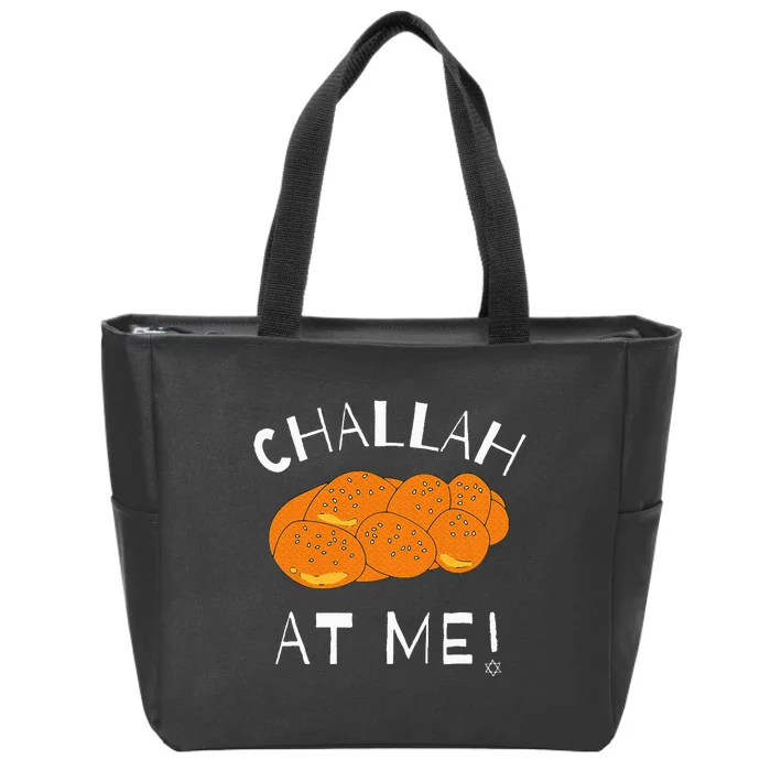 Challah at Me Rosh Hashanah Jewish Hanukkah Zip Tote Bag