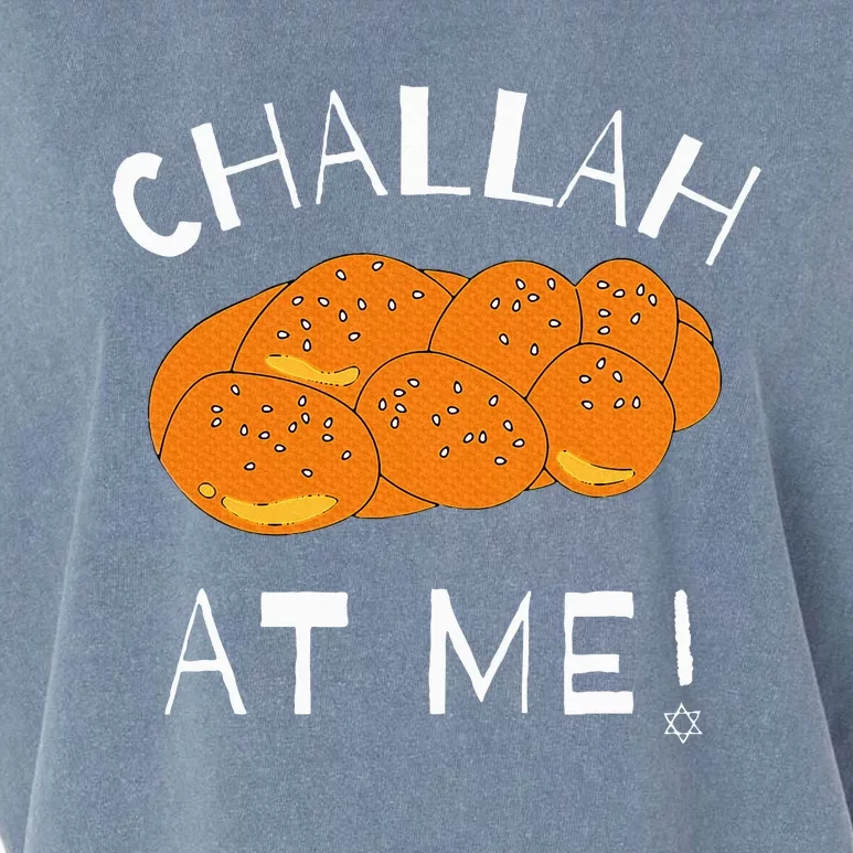 Challah at Me Rosh Hashanah Jewish Hanukkah Garment-Dyed Women's Muscle Tee