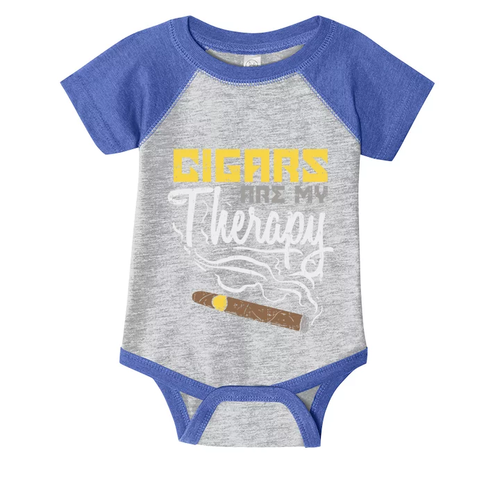 Cigars Are My Therapy Gift Infant Baby Jersey Bodysuit