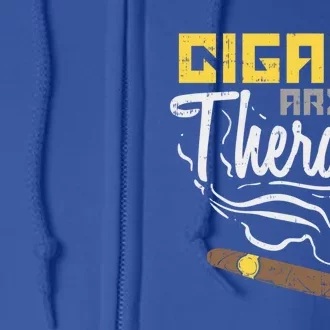 Cigars Are My Therapy Gift Full Zip Hoodie