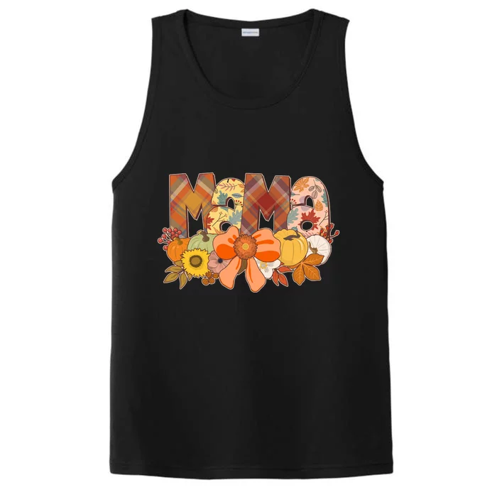 Cute Autumn Mama Fall Lover Performance Tank