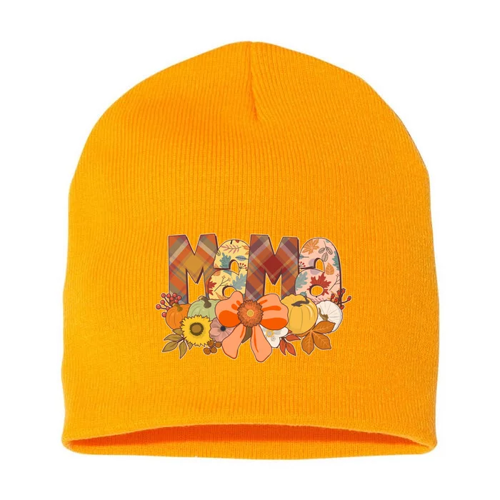 Cute Autumn Mama Fall Lover Short Acrylic Beanie