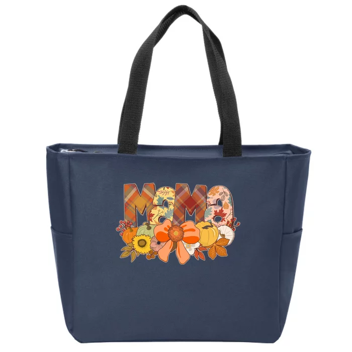 Cute Autumn Mama Fall Lover Zip Tote Bag