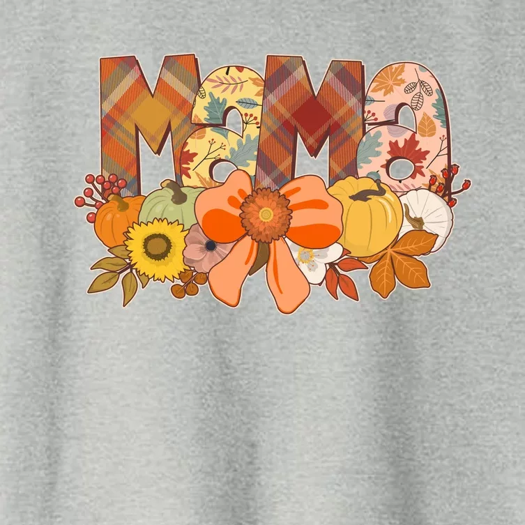 Cute Autumn Mama Fall Lover Women's Crop Top Tee