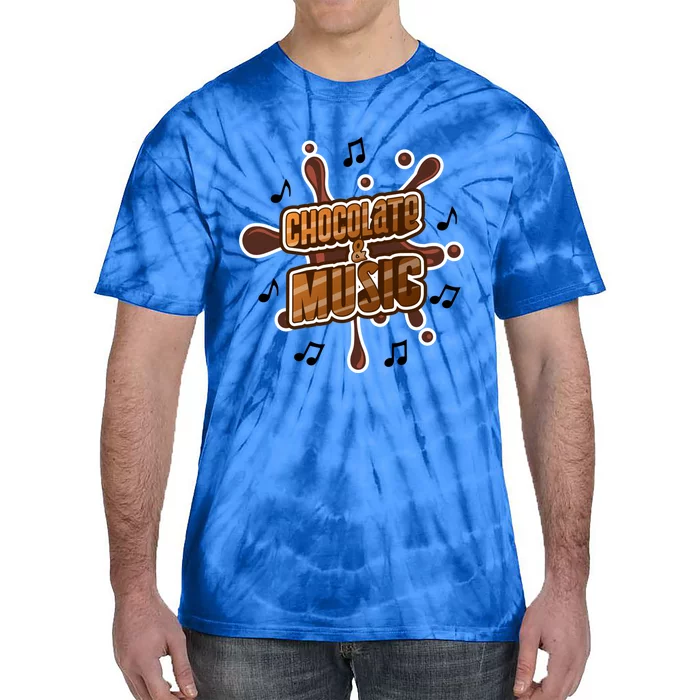 Chocolate And Music Hobby Chocolatier Musician Gift Tie-Dye T-Shirt