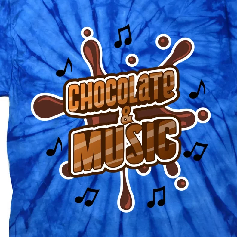 Chocolate And Music Hobby Chocolatier Musician Gift Tie-Dye T-Shirt