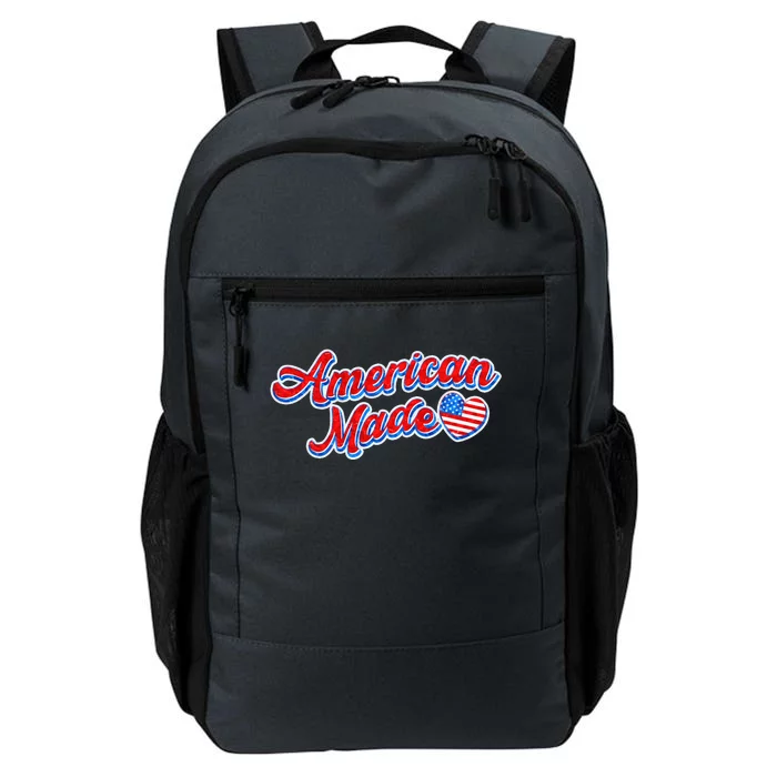 Cute American Made American USA Flag Heart Daily Commute Backpack