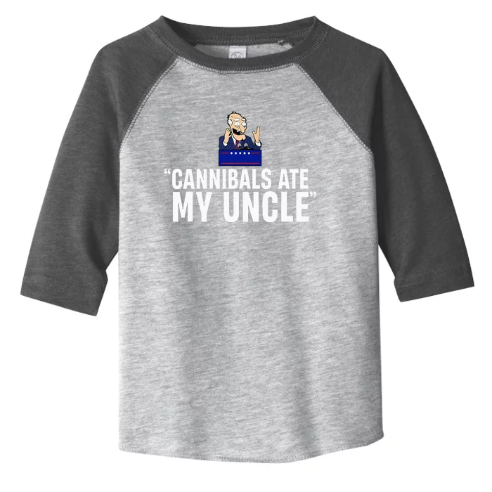 Cannibals Ate My Uncle Biden Trump Saying Toddler Fine Jersey T-Shirt