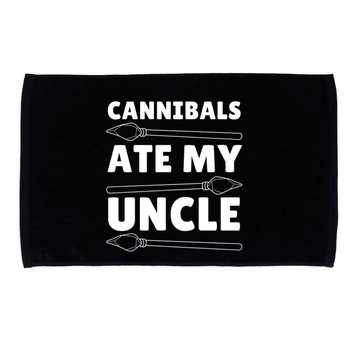 Cannibals Ate My Uncle Joe Biden Saying Funny Trump 2024 Microfiber Hand Towel