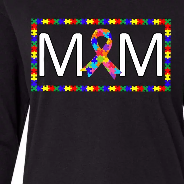 Cute Autism Mom Autism Awareness Puzzle Pieces Mom Gifts Womens Cotton Relaxed Long Sleeve T-Shirt