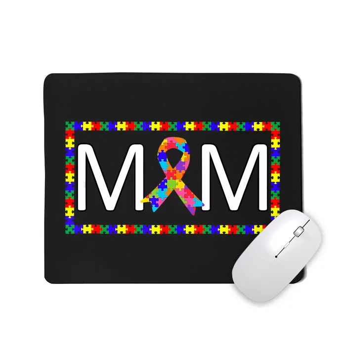 Cute Autism Mom Autism Awareness Puzzle Pieces Mom Gifts Mousepad