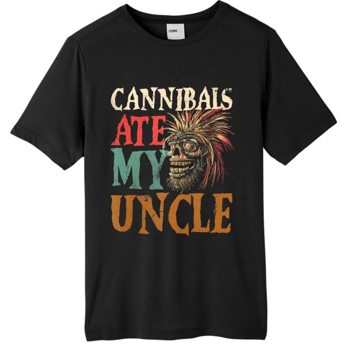 Cannibals Ate My Uncle 2024 Joe Biden Trump Shrunken Head ChromaSoft Performance T-Shirt