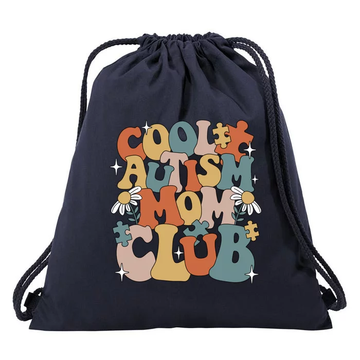 Cool Autism Moms Club Autism Awareness Mama Mom Gift Drawstring Bag