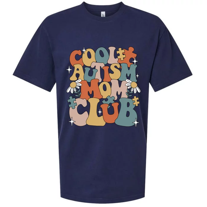 Cool Autism Moms Club Autism Awareness Mama Mom Gift Sueded Cloud Jersey T-Shirt