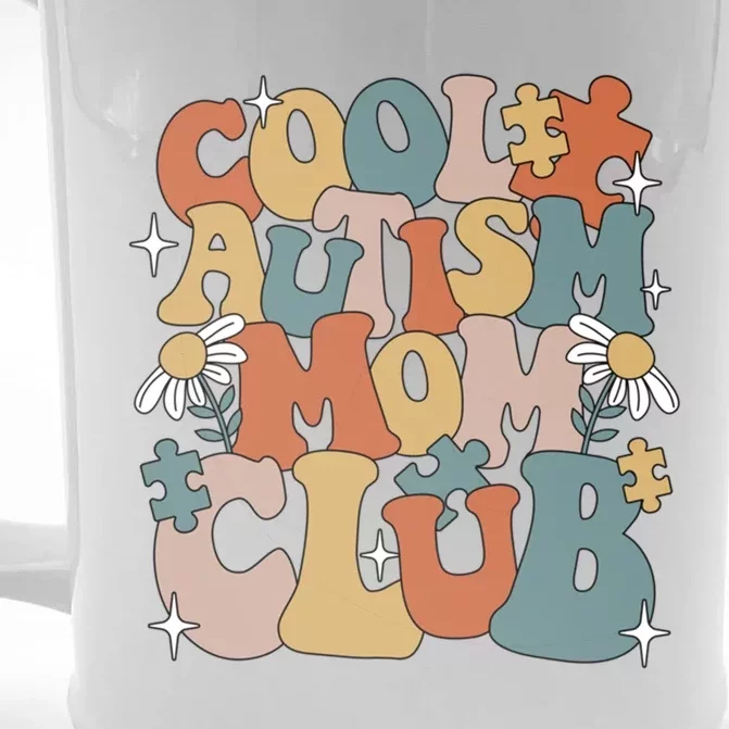 Cool Autism Moms Club Autism Awareness Mama Mom Gift Front & Back Beer Stein