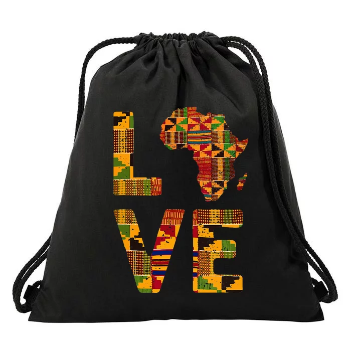 Cool Africa Map For Women Traditional Africa Kente Cloth Drawstring Bag