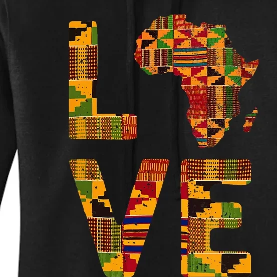 Cool Africa Map For Women Traditional Africa Kente Cloth Women's Pullover Hoodie