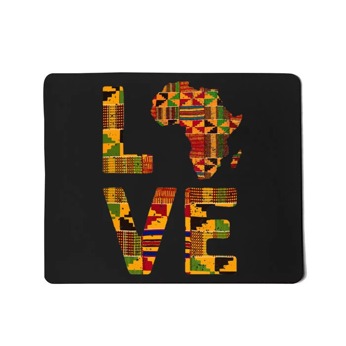 Cool Africa Map For Women Traditional Africa Kente Cloth Mousepad