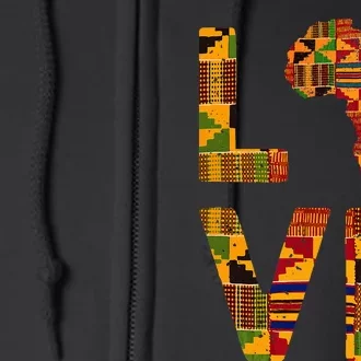 Cool Africa Map For Women Traditional Africa Kente Cloth Full Zip Hoodie