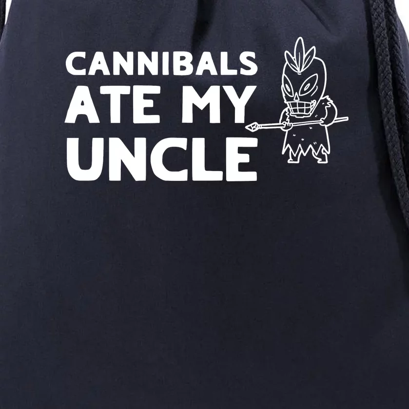 Cannibals Ate My Uncle Joe Biden Trump Saying Funny Drawstring Bag