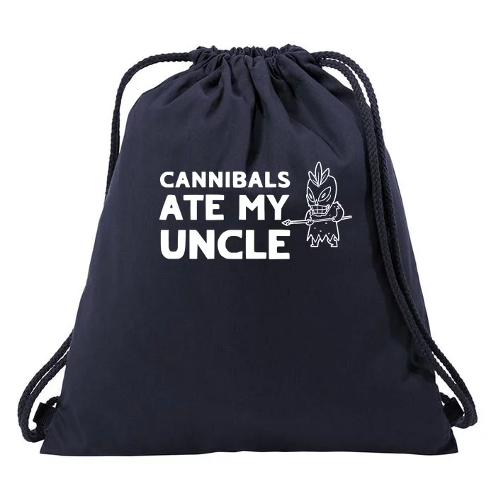 Cannibals Ate My Uncle Joe Biden Trump Saying Funny Drawstring Bag