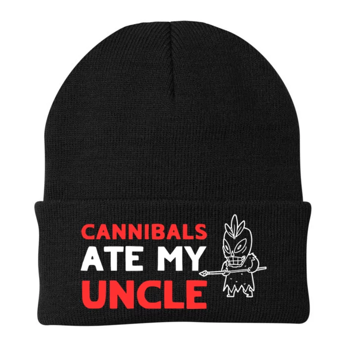 Cannibals Ate My Uncle Joe Biden Trump Saying Funny Knit Cap Winter Beanie