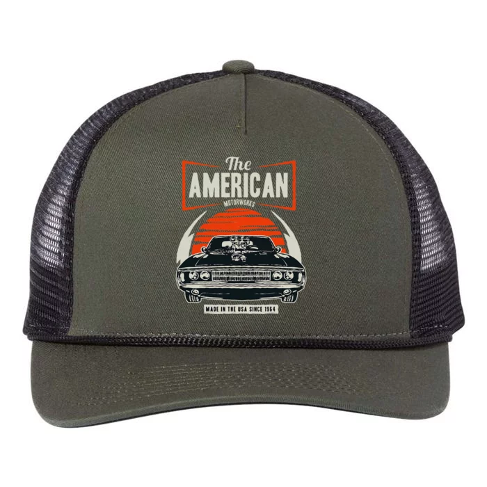 Classic American Muscle Cars Novelty Retro Rope Trucker Hat Cap