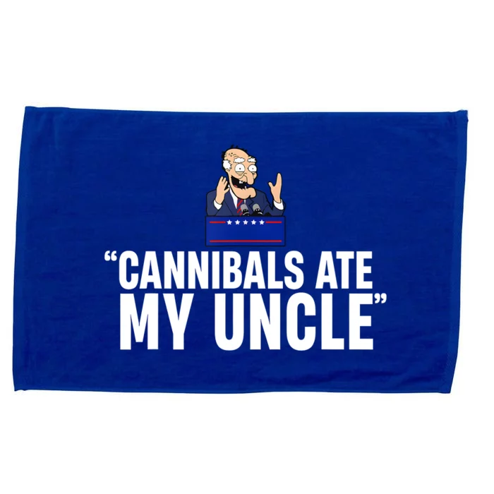 Cannibals Ate My Uncle Biden Trump Saying Funny Microfiber Hand Towel