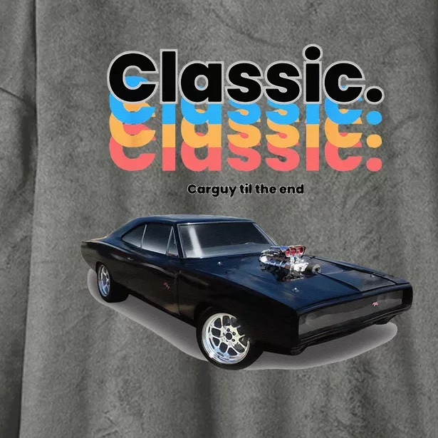 Classic American Muscle Car Hooded Wearable Blanket