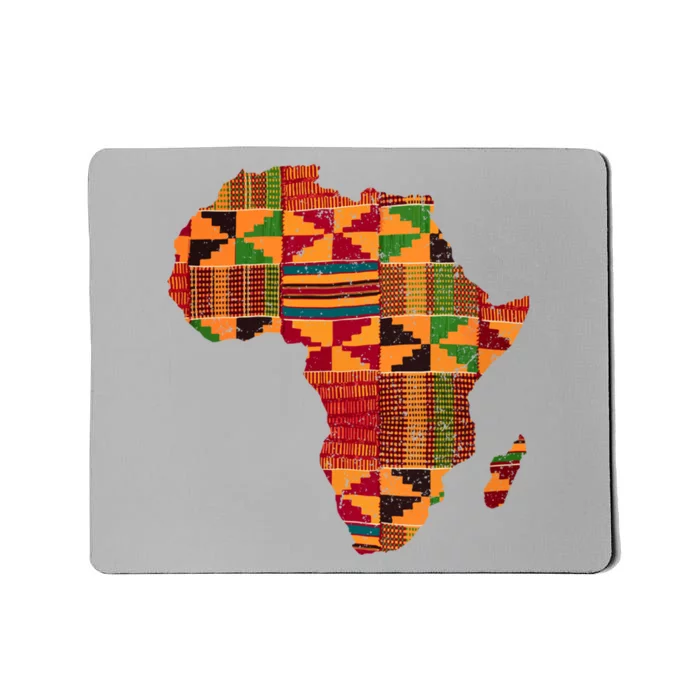 Cool Africa Map Kente Cloth Gift For Men Women African Lover Gift Mousepad