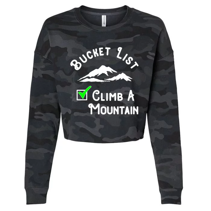 Climb A Mountain Gift Cropped Pullover Crew