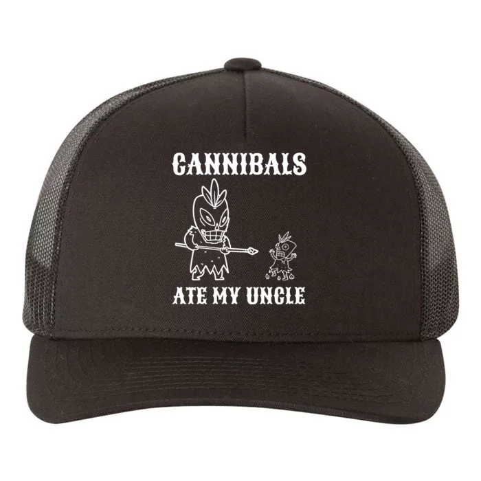 Cannibals Ate My Uncle Funny Trendy Current Quote Graphic Yupoong Adult 5-Panel Trucker Hat