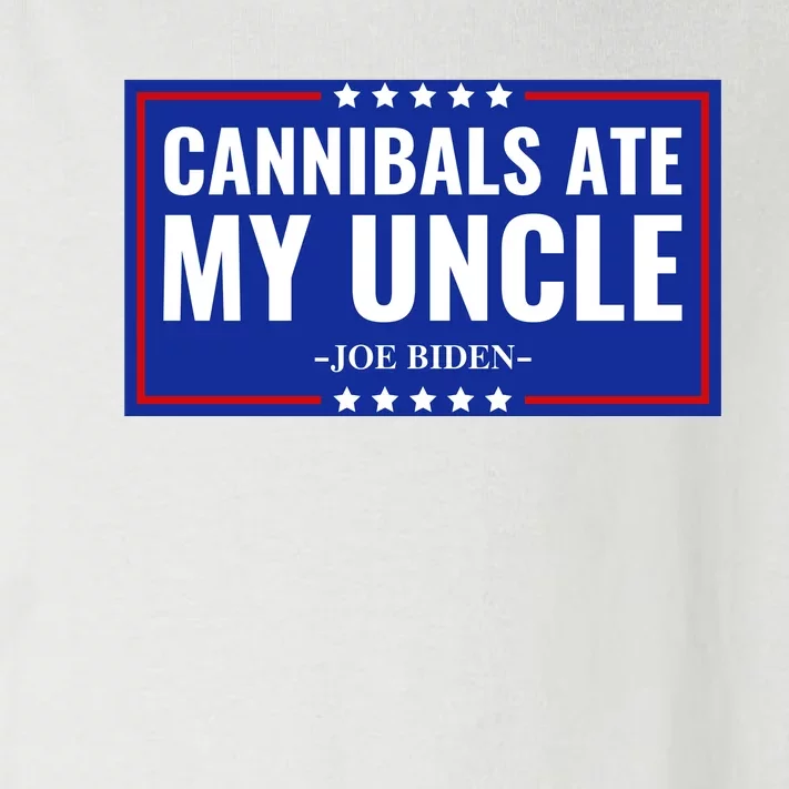 Cannibals Ate My Uncle Joe Biden Political Satire Trump 2024 Toddler Long Sleeve Shirt