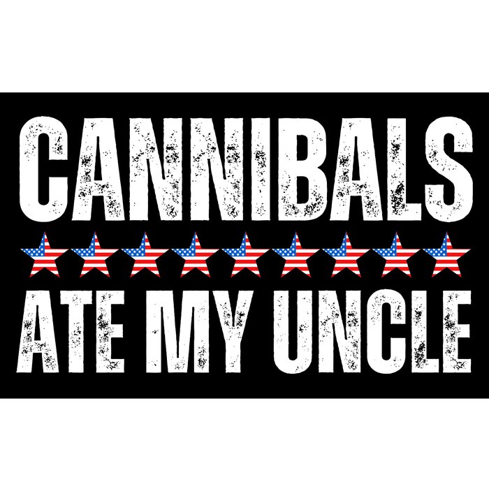 Cannibals Ate My Uncle Vintage Bumper Sticker