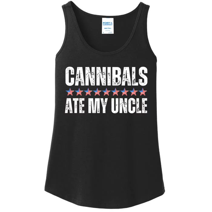 Cannibals Ate My Uncle Vintage Ladies Essential Tank