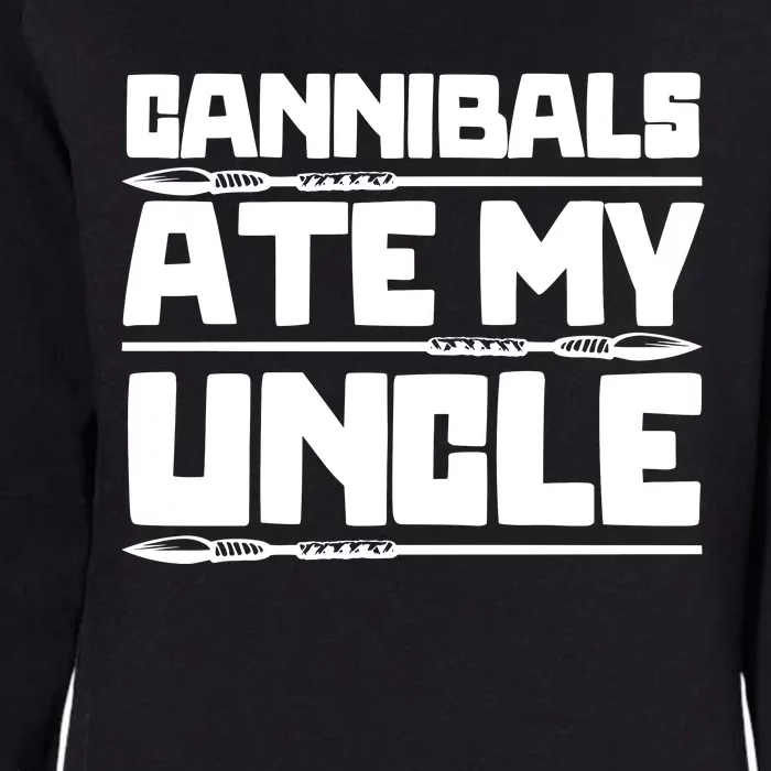 Cannibals Ate My Uncle Joe Biden Political Satire Trump 2024 Womens California Wash Sweatshirt